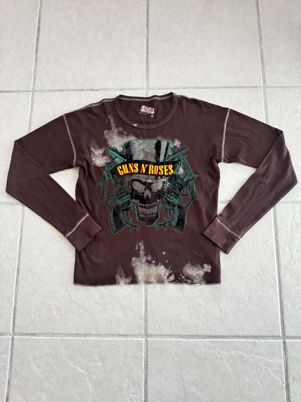 Swag Official Guns N' Roses Skull Rock Star VIP Long Sleeve Thermal
